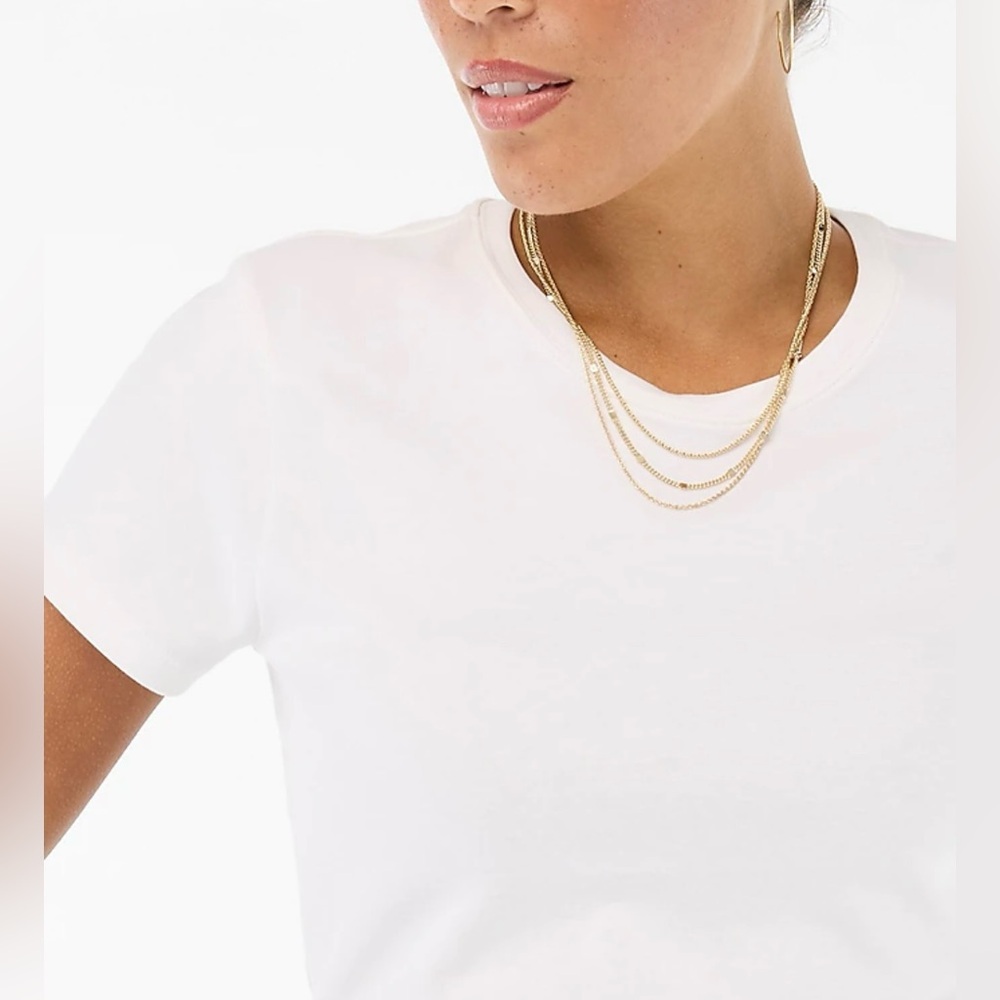 NWT J. Crew Women’s Essential short-sleeve crewneck tee - XS - White